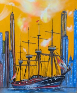 Shirley  Wagner -  Perdu Dubai  Oil Paiting  24 x 36