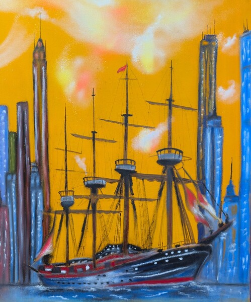 Shirley  Wagner -  Perdu Dubai  Oil Paiting  24 x 36 Print