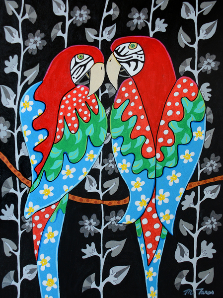 Michele Taras  - The McCaws  Acrylic  18x24 Print