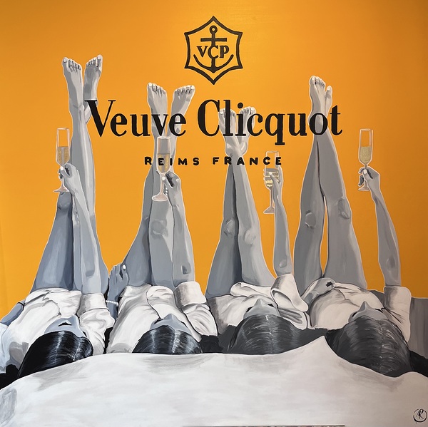 Mel Roy -  Luxery 2  Acrylic  60 x 60 Print