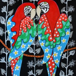 Michele Taras  - The McCaws  Acrylic  18x24