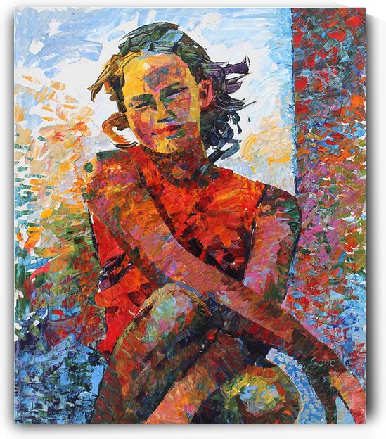 Lucie Gonella - L’arc en ciel - 24x20 by Global Art League