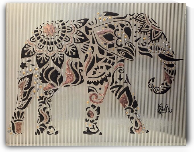 Manon Lebel   Elephantas Maximus : Mix Medium : 2 by Global Art League