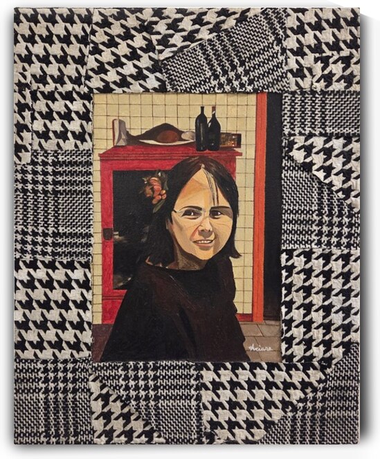 Ariane Charest  - Le Souper Acrylic  16x20. by Global Art League