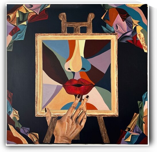 Yuliana Lytvar  - Revelation-Virtual  Mix Medium   47 x 47 by Global Art League