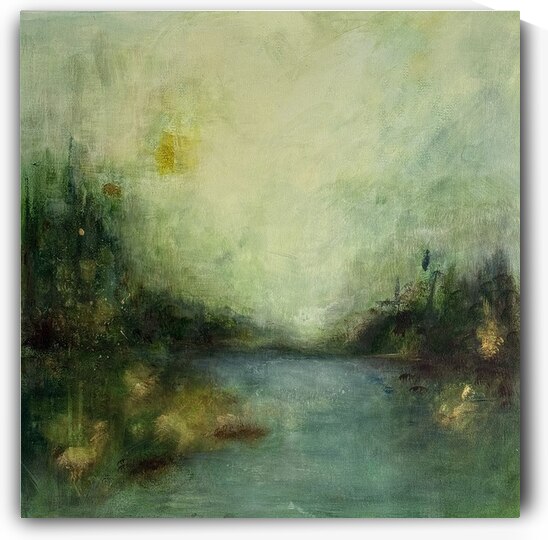 Albina De Leo  - Still Light  Acrylic  24x24 by Global Art League