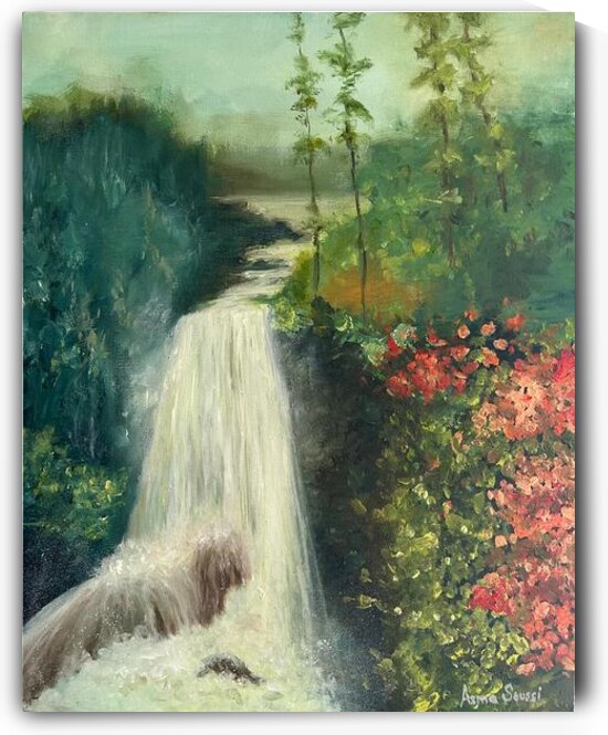 Asma Soussi  -  Lelan invincible  Oil Painting  11 x 14 by Global Art League