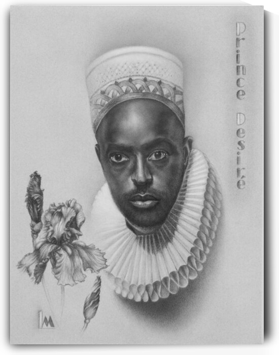 Lana Matskiv  - Prince Desire  Pencil  18x24 by Global Art League