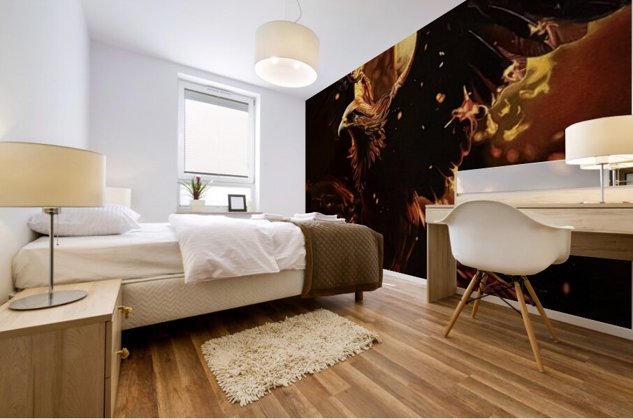 Adonis Kems - A Rising Phoenix  Oil Paintin  24x20 Mural print