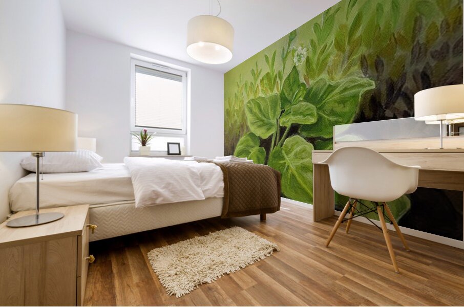 Owisokon Lahache  - Oienkwaon  Ceremonial Tobacco   Acrylic  8.5x11 Mural print