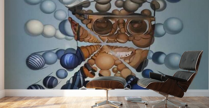 Adler Jean Baptiste  -Portrait a la Salvador Dali  Oil Painting  18 x 24 Wall Murals