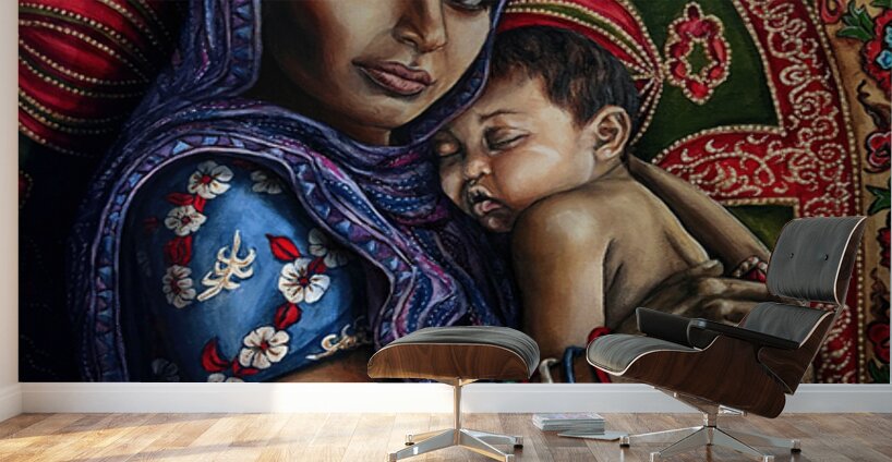 Flora White - Mata Mother  ACRYLIC  18X24 Wall Murals