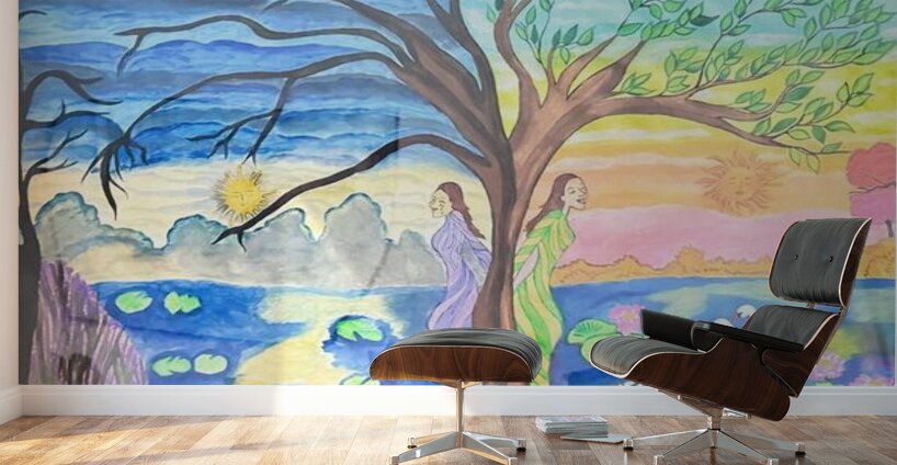 Aishwarya Vachan Shaha   - Emotional Landscape  Acrylic  27x40 Wall Murals