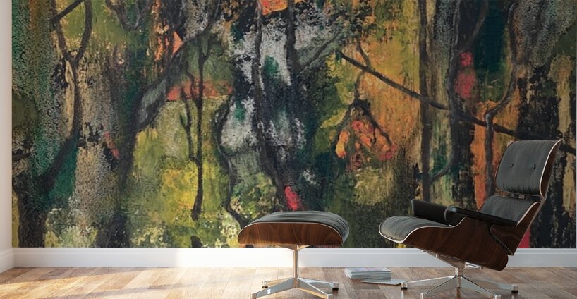 Pierrette   Piero Desrosiers    - Le sous-bois - Acrylic - 18 x 18 Wall Murals
