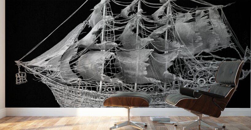 Sergey Shvetsov  e Silver Sail e Mix Media -  33x17x26 Wall Murals