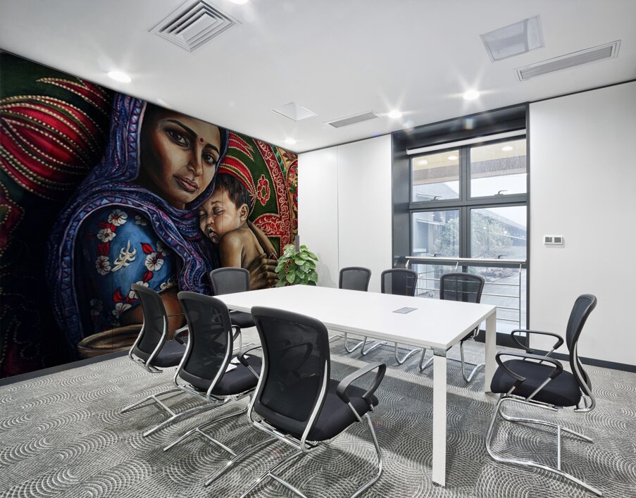 Flora White - Mata Mother  ACRYLIC  18X24 Wall Printing