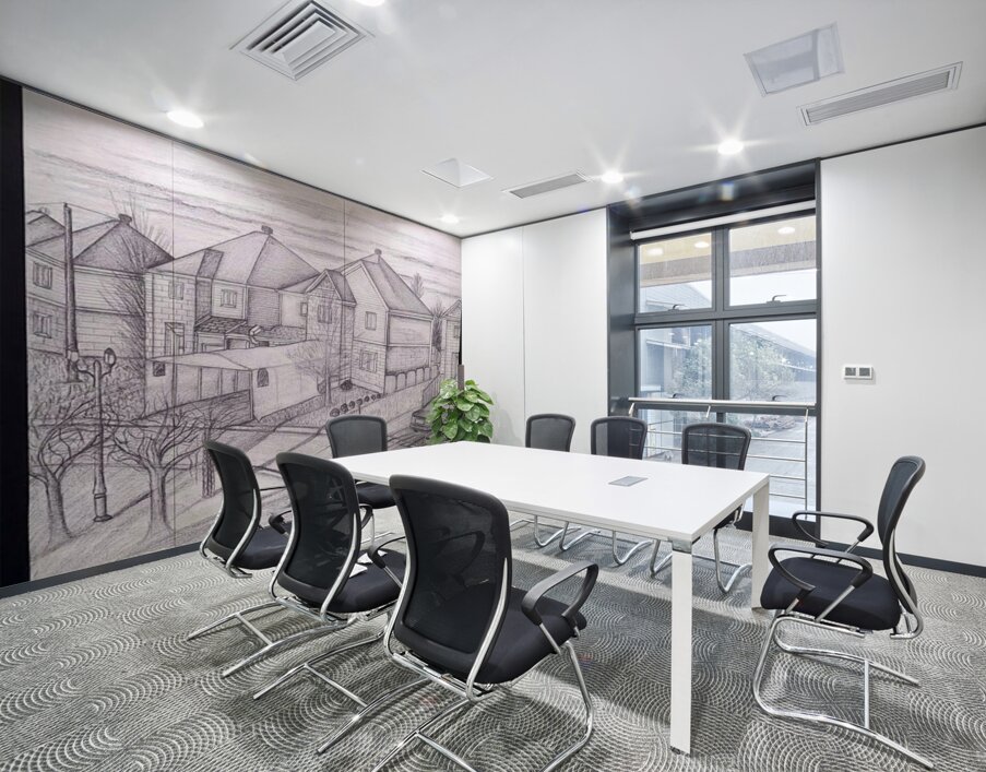 Nermeen Malty   - Exterior Perspective drawing  pencil  11 x14 Wall Printing