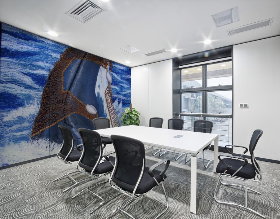 Lewanda Lim  - Costly Collateral - Collage - 54 x  66 Wall Printing