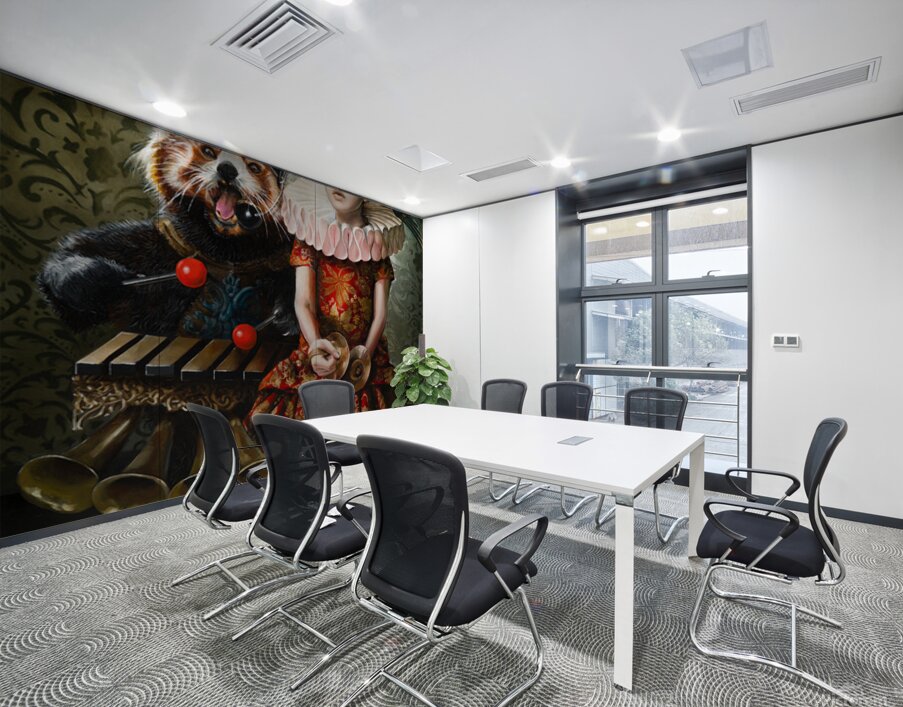 Margo Selski  - Babette s Emotional SupportPet - Oil Painting - 24 X 18 Wall Printing