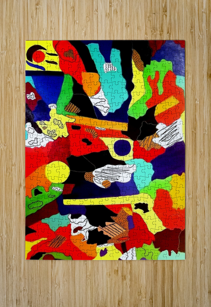 Marie Sisley Chancy -  La couleur creole  Acrylic  60x40 Global Art League Puzzle printing