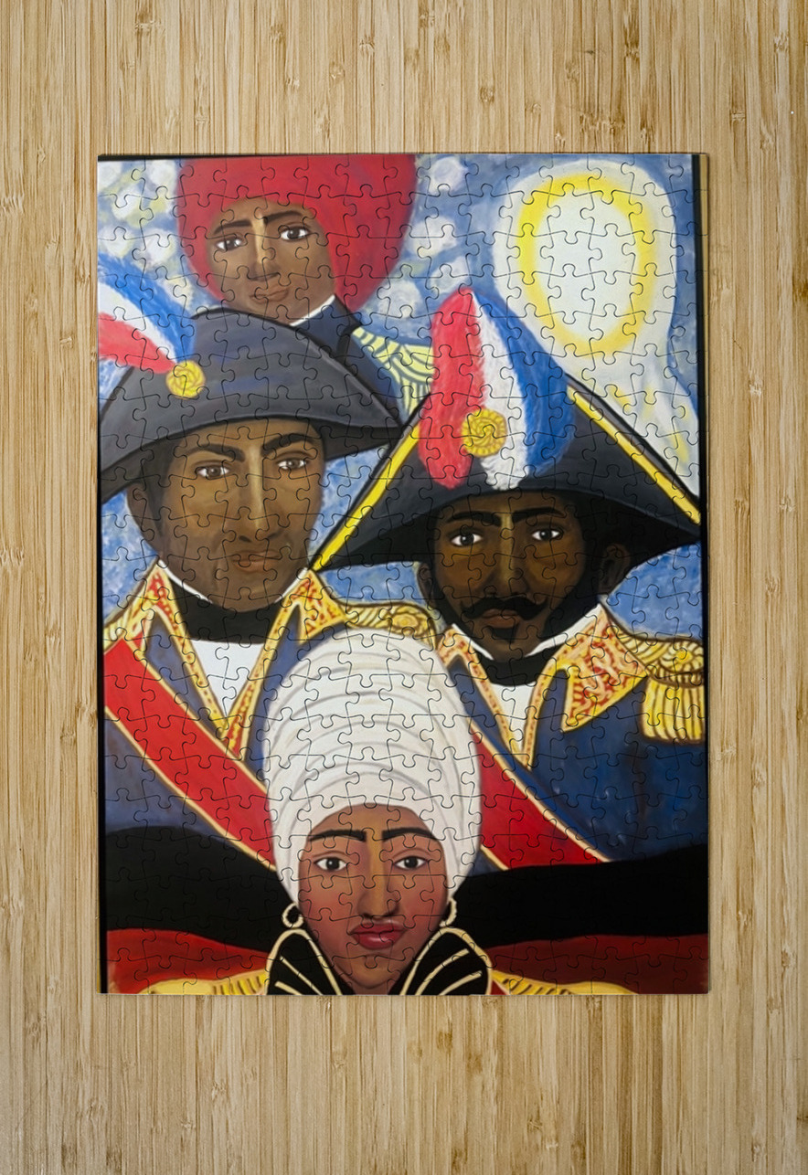 Stael Antonisca Leon   Nou La Toujou : ACRYLIC : Global Art League Puzzle printing