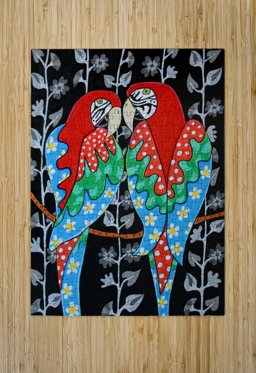 Michele Taras  - The McCaws  Acrylic  18x24 Global Art League Puzzle printing