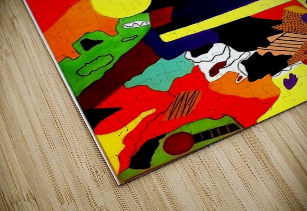 Marie Sisley Chancy -  La couleur creole  Acrylic  60x40 Global Art League Puzzle