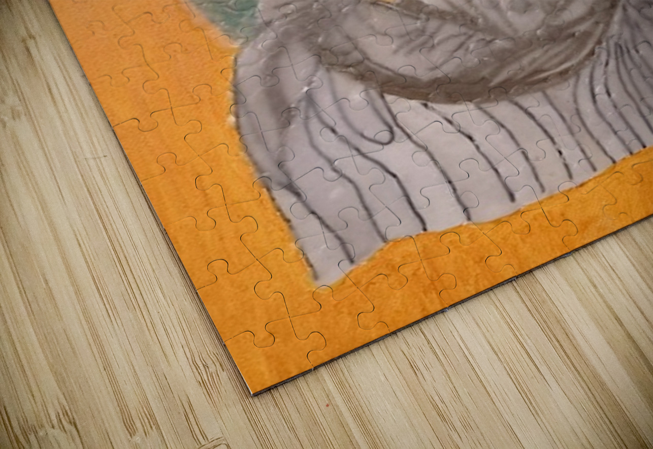 Jose Oliveira   God  Sitting and holding the hear Global Art League Puzzle