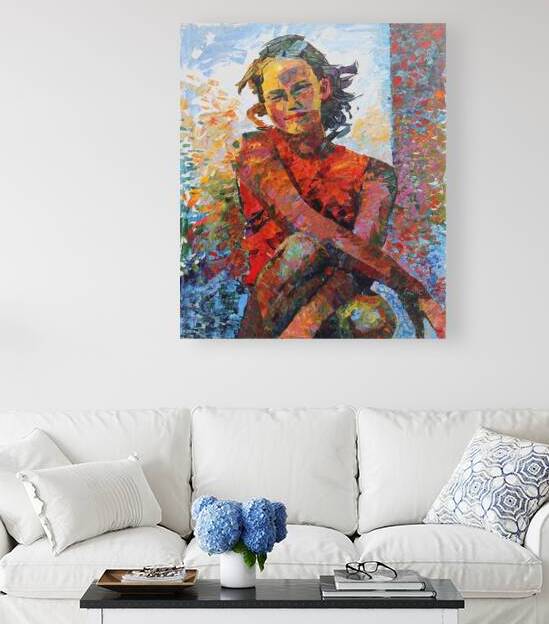 Lucie Gonella - L’arc en ciel - 24x20 by Global Art League