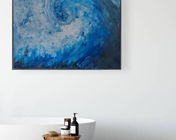 Seph Brock - Thalassophile  Mix Media : 20 x 16 by Global Art League