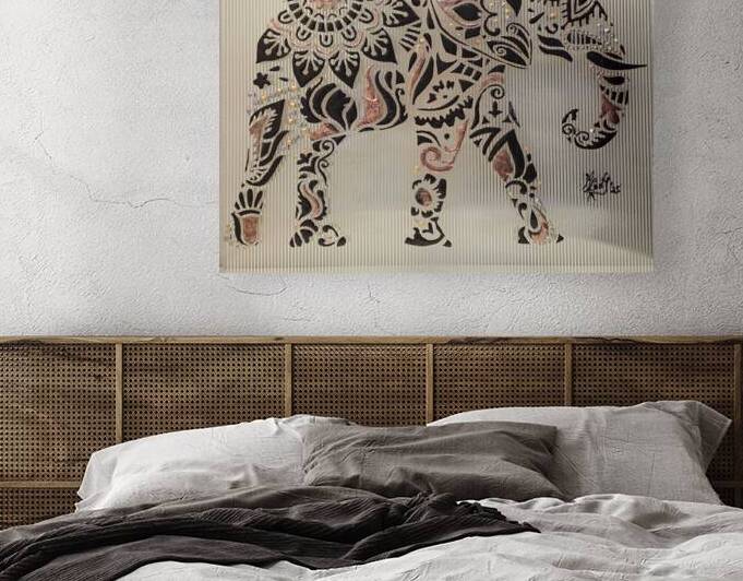 Manon Lebel   Elephantas Maximus : Mix Medium : 2 by Global Art League