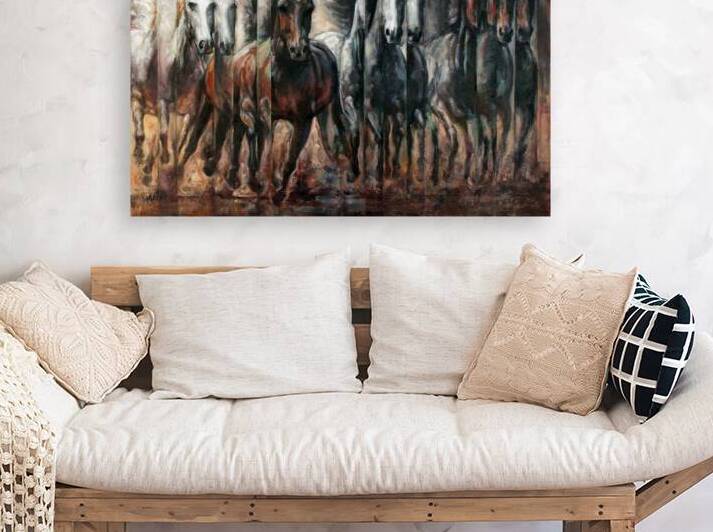 Pierre Eliott  - Epik Oil Painting   30x40x15in. by Global Art League