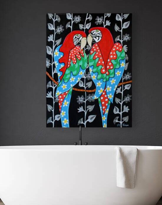 Michele Taras  - The McCaws  Acrylic  18x24 by Global Art League