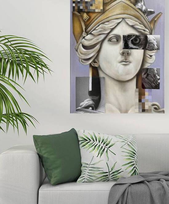 Veronika Otcuoglu  - Equity  Mix Media  16x20 by Global Art League