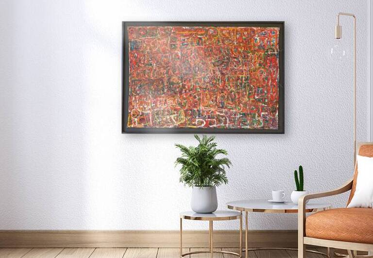 Shane Jackson - Fire and Brimstone  Oil Painting  65 x 45 by Global Art League