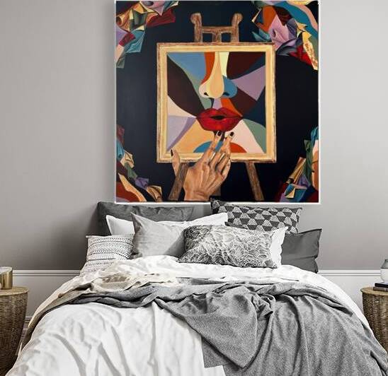 Yuliana Lytvar  - Revelation-Virtual  Mix Medium   47 x 47 by Global Art League