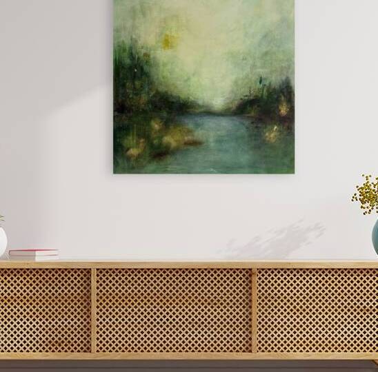 Albina De Leo  - Still Light  Acrylic  24x24 by Global Art League