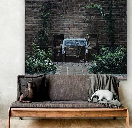 Javad Zarban -    Remembrance  of That Day - Oil Painting - 12 * 12 inches by Global Art League