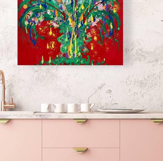 Julien Girard   - Fleur frivole - Acrylic - 24x24 by Global Art League